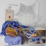Plastic Canvas Pansies Needlepoint Kit