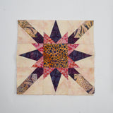 Foundation Paper Piecing Batik Quilt Block Kit - Pattern + Fabric in Organizing Case