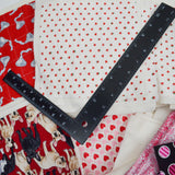 Red, Pink + White Valentine's Quilted Blocks Bundle