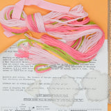 Floral Bookmarks Wild Rose Plastic Canvas Needlepoint Kit - Partially Cut