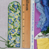 Whimsy and Grace Floral Bookmark Needlepoint Kit - Almost Complete