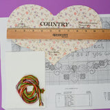 Country Heart 10" Cross Stitch Kit