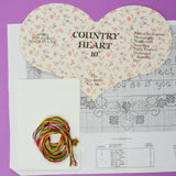 Country Heart 10" Cross Stitch Kit
