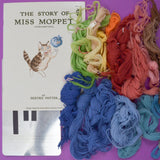 The Story of Miss Moppet Cross Stitch Pattern Booklet, Metal Pattern Board + Crewel Wool