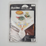 Bucilla #40917 Fruit Garland Tablecloth Stamped Cross Stitch Kit