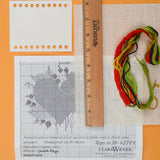 Clara Wæver Floral Heart Cross Stitch Kit