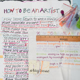 How To Be An Artist Cross Stitch Project - Partially Completed