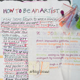 How To Be An Artist Cross Stitch Project - Partially Completed