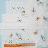 Bucilla Home Coordinates Butterfly & Dragonfly Dresser Scarf and Doily Set - Stitched