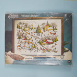 Paragon Needle Craft Winter's Delight Creative Crewel Stitchery Kit No. 0413