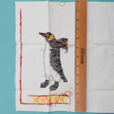 Penguin Quartet Cross Stitch Kit - Partially Completed
