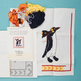 Penguin Quartet Cross Stitch Kit - Partially Completed