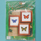 Nature's Window #5409 Butterfly Trio Cross Stitch Kit