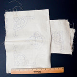 Floral Dresser Scarf + Napkin, Stamped for Embroidery