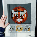 Tiger Painted Needlepoint Canvas