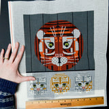 Tiger Painted Needlepoint Canvas