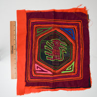 Colorful Mola Embroidery Panel