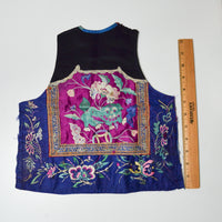 Floral Silk Embroidered Baby Vest Panel