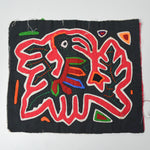 Bird Mola Embroidery Panel - 8" x 9"