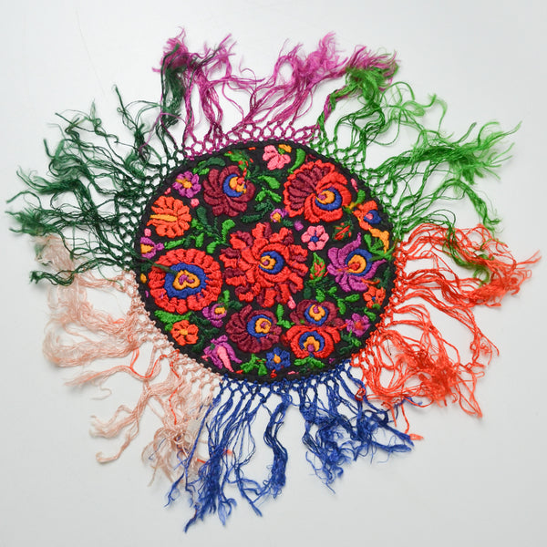 Colorful Circular Linen with Trim