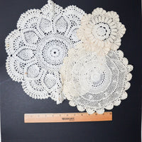 Crochet Lace Doilies - Set of 3