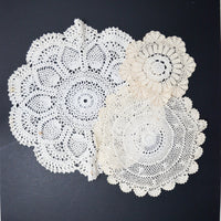 Crochet Lace Doilies - Set of 3