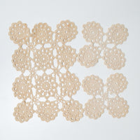 Beige Crochet Lace Doily Bundle