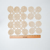 Beige Crochet Lace Doily Bundle