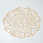 Beige Floral Lace Linen