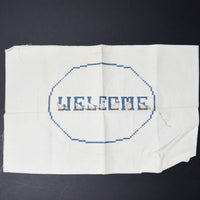 Welcome Geese Finished Cross Stitch Panel - 12" x 18"