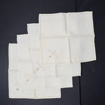 Drawn Thread Embroidery Linen Napkins - Set of 4