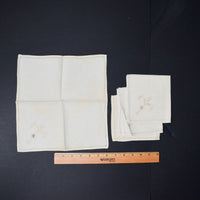 Drawn Thread Embroidery Linen Napkins - Set of 4