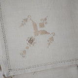 Drawn Thread Embroidery Linen Napkins - Set of 4