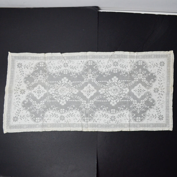 Filet Lace Runner - 14" x 30"
