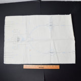 Blue + White Drawn Thread Linen Runner - 17" x 48"