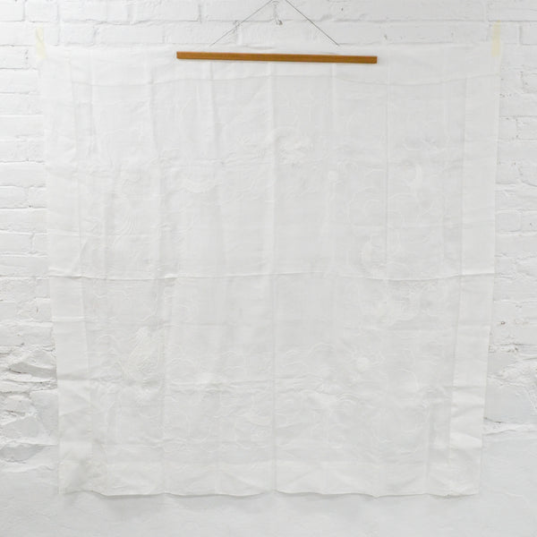 Whitework Embroidery Clouds + Dragons Tablecloth + Napkins