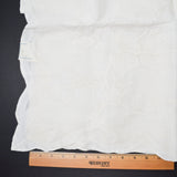 Whitework Applique + Drawn Thread Embroidery Tablecloth + Napkins