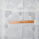 Whitework Applique + Drawn Thread Embroidery Tablecloth + Napkins