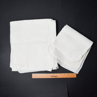 Whitework Applique + Drawn Thread Embroidery Tablecloth + Napkins