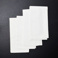White Damask Napkins, 17.5" x 20" - Set of 4