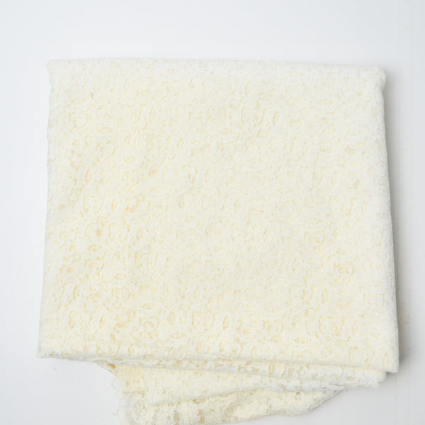 Off-White Lace Round Tablecloth - 82" x 82"