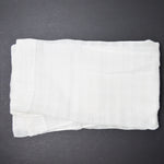 White Grid Semi-Sheer Curtain - 30" x 30"