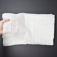 White Grid Semi-Sheer Curtain - 30" x 30"