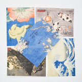 Blue + White Art Prints on Linen Panels - Set of 7