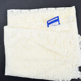 Off-White Floral Lace Tablecloth with Lace Ruffle Edge - 72" x 90"