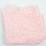 Light Pink Floral Lace Oval Tablecloth - 68" x 84"