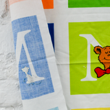 Dr. Seuss Alphabet Illustration Print Quilting Fabric - 23" x 42"
