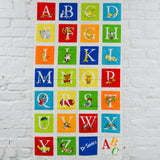 Dr. Seuss Alphabet Illustration Print Quilting Fabric - 23" x 42"