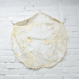 Cream + White Circular Lace Piece - 28" Diameter