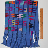 Blue + Colorful Woven Cotton Runner - 9" x 62"